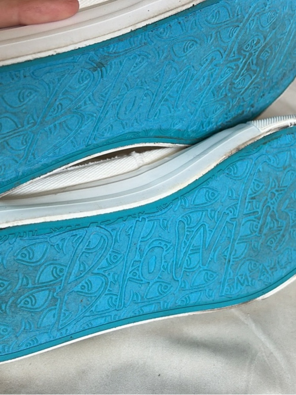 Blowfish White Canvas Sneakers - Picture 3 of 3